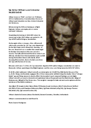 A preview of a PDF biography for Schneider, Arthur William Louis